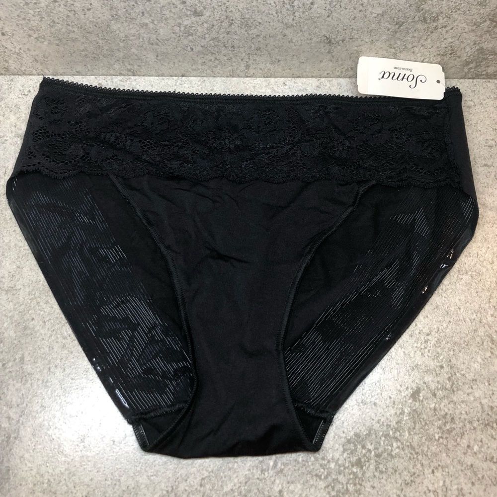 Soma black hipster Panty NWT, Medium